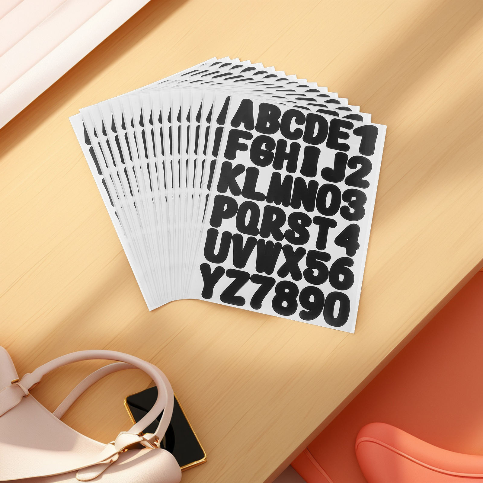 COSMOBETTY Back To School 16 Sheets Waterproof Letter Stickers Vinyl COSMOBETTY Back To School 16 Sheets Waterproof Letter Stickers Vinyl