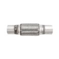 thumbnail image 2 of 2 Pcs Exhaust Flex Pipe Stainless Steel Double Braid 2 X 6 Inch With Ends 10 Inch Long, 2 of 2