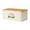 Beige White, variant on Breadbox Bread Keeper Storage Container Space Saving Compact Design for Homemade Bread Toast Bagels