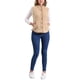 thumbnail image 2 of Chaleco de forro polar para mujer INSPIRE CHIC con bolsillos, sin mangas, abotonado, moda de otoño e invierno 2024, chaleco suave color marrón, 2 of 6