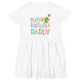 thumbnail image 3 of Inktastic Happy Birthday Daddy Boy Girl Party Girls Toddler Dress, 3 of 5