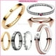 thumbnail image 3 of Anillo Bruja Escarlata de Marvel Recubrimiento en Oro Rosa/Anillos Logo y Pavé en Dos Tonos Signature Recubrimiento, 3 of 4
