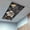 Black WhiteSmoke Gold, variant on Black Gold Flower Fluorescent Light Covers, Gradient Luxurious Floral Botanical Magnetic Light Covers for Ceiling Lights, Fluorescent Ceiling Shade Filters for Classroom Bedroom Office 4x2Ft x 1PCS