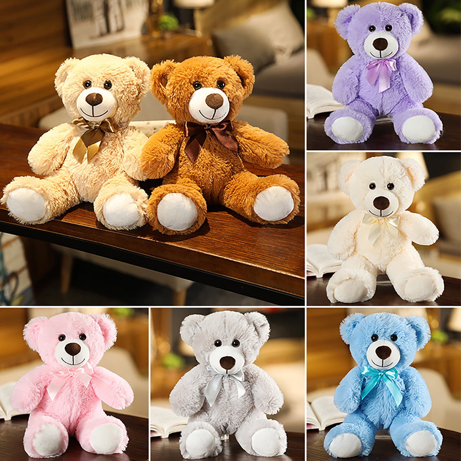 Teddy Bear Plush Doll Huggable Stuffed Animal Toy PP Cotton Kids