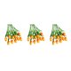 thumbnail image 4 of Flores artificiales decorativas Cateissary 10 piezas Naranja, 4 of 6