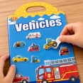 thumbnail image 3 of Busy Book for Toddlers 1-3 Sticker Books Stickers for Kids Toddler Books Travel Toys Reusable Jelly Scene Play Set,C, 3 of 7