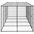 thumbnail image 2 of vidaXL Chenil Extérieur pour Chien en Acier avec Toit 9,68 M2, 2 of 4