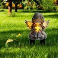 thumbnail image 3 of Solar Garden Angel Statue,Praying Guardian Angel Statue Light,Outdoor Decoration Lawn Ornaments for Outdoor Yard Decor,Resin Garden Sculpture Weatherproof Statues Garden Gifts for Women Mom, 3 of 6