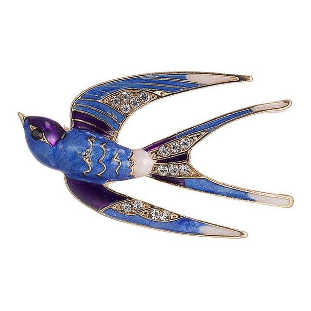 Mujeres de mujer joyería Broche de Material Aleación de Imitación Complimentos de Mujer , Azul Azul Magideal Mujeres de mujer joyería