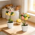 thumbnail image 4 of CoreLiving Spring Home Decor Indoor Easter Table Centerpiece with Artificial Tulips and Decorated Eggs Vintage Farmhouse Pot for Dining Room Living Room Mantel Office, 4 of 4