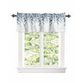 thumbnail image 2 of Kitchen Cafe Valance Curtain for Small Windows,Watercolor Abstract Botanical Leaves Rod Pocket Short Valances Hanging Foliage on White Window Treatment Panel for Living Room/Bedroom/Bathroom,60x18in, 2 of 9
