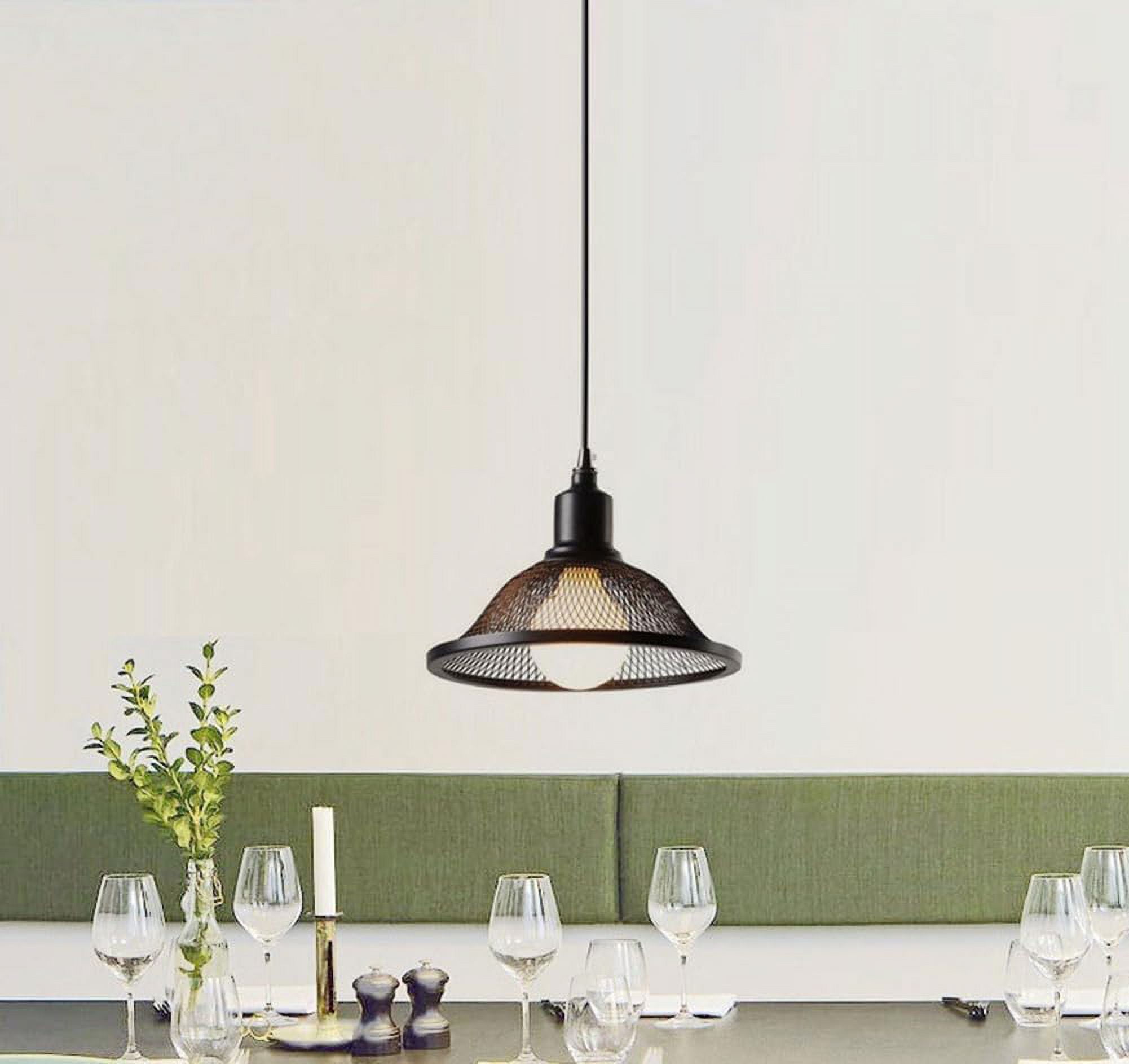 Vintage Black Metal Pendant Light Fixture for Above Sink, Retro Industrial Style Iron Pendant Lighting for Kitchen Island, American Rustic Pendant Light, Farmhouse Pendant Lamp for Over Table Shop