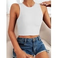 thumbnail image 5 of Natural Feelings Sports Bras for Women Removable Padded Yoga Tank Tops Sleeveless Fitness Workout Running Crop Tops, 5 of 11