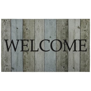 Mohawk Home Welcome Wood Rubber Doormat 18x30