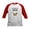 Red/White, variant on CafePress - Class Of 2035 Graduate Sloth Baseball Jersey - Kids Cotton Baseball Jersey, 3/4 Sleeve Shirt