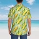 thumbnail image 4 of Fotbe Fresh Sweet Corn Camisa Hawaiana para Hombre Unisex – Camisa Casual de Verano con Botones de Manga Corta de Algodón y Lino,Large, 4 of 7