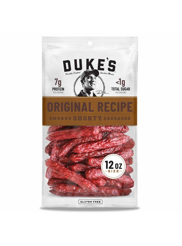 Duke's Original Smoked Shorty Sausages, Gluten Free Snack, 12 oz