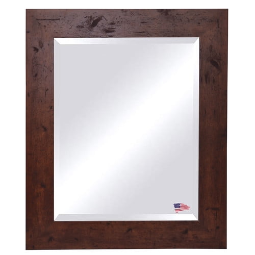 Rayne Rustic Light Walnut Wall Mirror