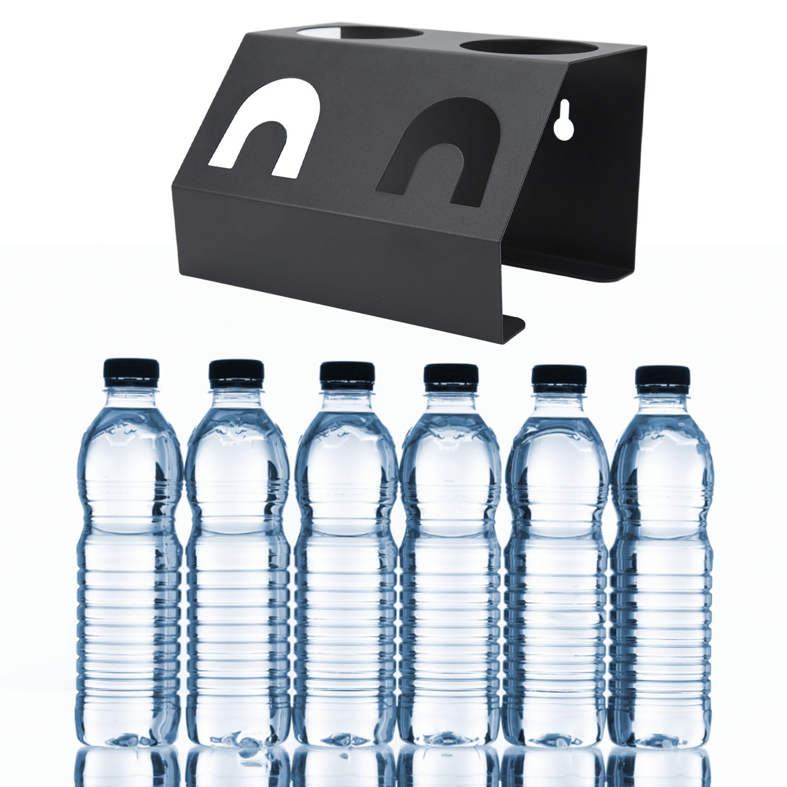Dual Holes Soda Bottle Drainer, Absorb Water Droplets Rustproof Soda Bottle Stand With Silicone