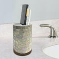 thumbnail image 4 of nu steel Trillium Tumbler in Pearl escent Mosaic & Wood  GLA428-5H, 4 of 5