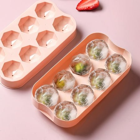 

Hexiuwan 7 Grids/8 Grids Ice Cube Mold BPA Free Spill-resistant PE Removable Lid Ice Ball Maker Kitchen Utensils