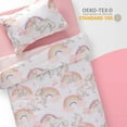 thumbnail image 4 of Sleep Zone Kids Full/Queen Bedding Comforter Set - 7 Pieces Super Cute & Soft Bedding Sets & Collections with Comforter, Sheet, Pillowcase & Sham - Fade Resistant Easy Care (Pink Unicorn), 4 of 6