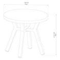 thumbnail image 2 of Better Homes & Gardens Prado Patio Outdoor Side Table - Brown, 2 of 5