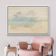 thumbnail image 2 of PixonSign Framed Canvas Print Wall Art Pastel Abstract Paint Stroke Landscape Nature Wilderness Illustrations Modern Art Decorative Minimal Rustic for Living Room, Bedroom, Office - 16"x24" White, 2 of 5
