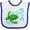 White and Royal, variant on Inktastic Sea Turtle Swimming Boys or Girls Baby Bib