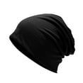thumbnail image 5 of Eoperou Beanie Hat Double-layers Thin Stretchy Slouchy Baggy Keep Warm Solid Color Spring Autumn Women Men Couple Skull Cap for Outdoor, 5 of 8
