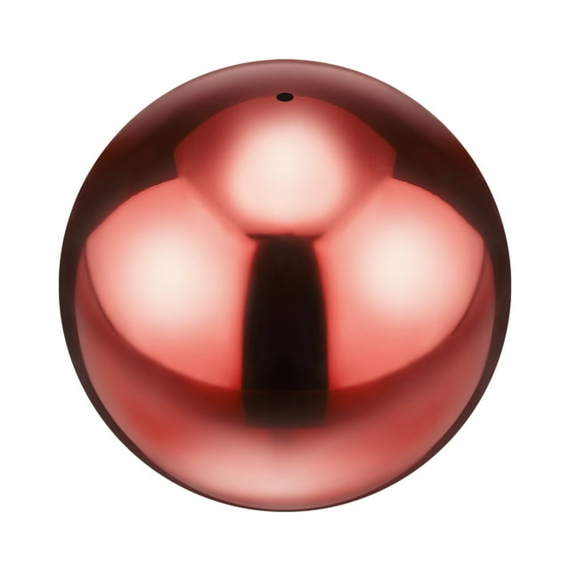Uxcell Lot de 1 Boule de Miroir Creuse en Acier Inoxydable 4.7 Pouces 201 pour Maison, Extérieur Rouge Rubis