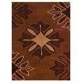 thumbnail image 2 of Rugsotic Carpets Hand Tufted Wool Eco-Friendly Area Rugs - 6'x9', Rectangle, Brown, Modern Contemporary Design, High Pile Handmade Anti Skid Rugs for Living Room, Bed Room (K06020), 2 of 5