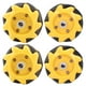 thumbnail image 4 of Mecanum Wheel - Piezas y accesorios para coche robot inteligente, componentes de juguete omnidireccionales para bricolaje, 48 mm (2 pares), 4 of 12