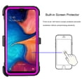 thumbnail image 5 of Mignova Galaxy A50 Space/A30/A20 Case,Heavy-Duty Shockproof Full Body Protection Rugged Hybrid Case with Rotating Belt Clip and Bracket for Galaxy A50 Space/A30/A20 case(Purple), 5 of 7