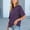 Purple, variant on YHAJDS Womens Summer Tops Womens T Shirts Short Sleeve Polka Dot Print Round Neck Pocket Casual Top