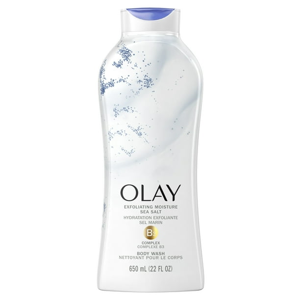 Olay Exfoliating Body Wash with Sea Salts, 22 fl oz