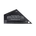 thumbnail image 1 of Guitar Guitar String Action Gauge Black Triangle Electric Guitar Leveling Gauge String Height Fret Rocker 1mm Thickness Stainless Steel Guitar Setup Luthier Tools for Electric, 1 of 6