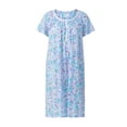 thumbnail image 7 of Aria 100% Cotton Raglan Sleeve Smocked Neck Sleepwear Gown, Sizes XS-5X, 7 of 7