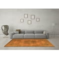 thumbnail image 3 of Ahgly Company Indoor Rectangle Abstract Orange Modern Area Rugs, 7' x 9', 3 of 4