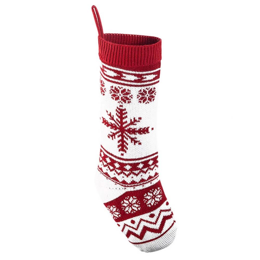 Christmas sale! Knit Christmas Stockings,18 Inches Snowflake Reindeer