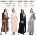 thumbnail image 3 of LOFIR Womens Fleece Robes Long Plush Soft Warm Flannel Spa Bathrobe for Women Ladies Sleepwear (Coffee, L), 3 of 7