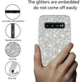 thumbnail image 3 of Compatible with Samsung Galaxy S10 Case, Glitter Sparkly Samsung S10 Phone Case with Slim Silicone Shockproof Protective Bumper Cover for Cute Girls Women (Silver), 3 of 14