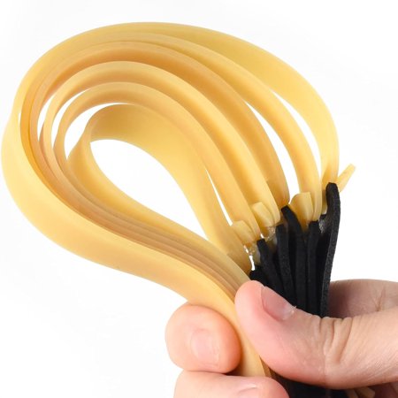 HEZIFQ 10 Packs Thickened 2.0Mm Flat Rubber Slingshots Replacement Bands for Hunting Catapults Outdoor Jungle