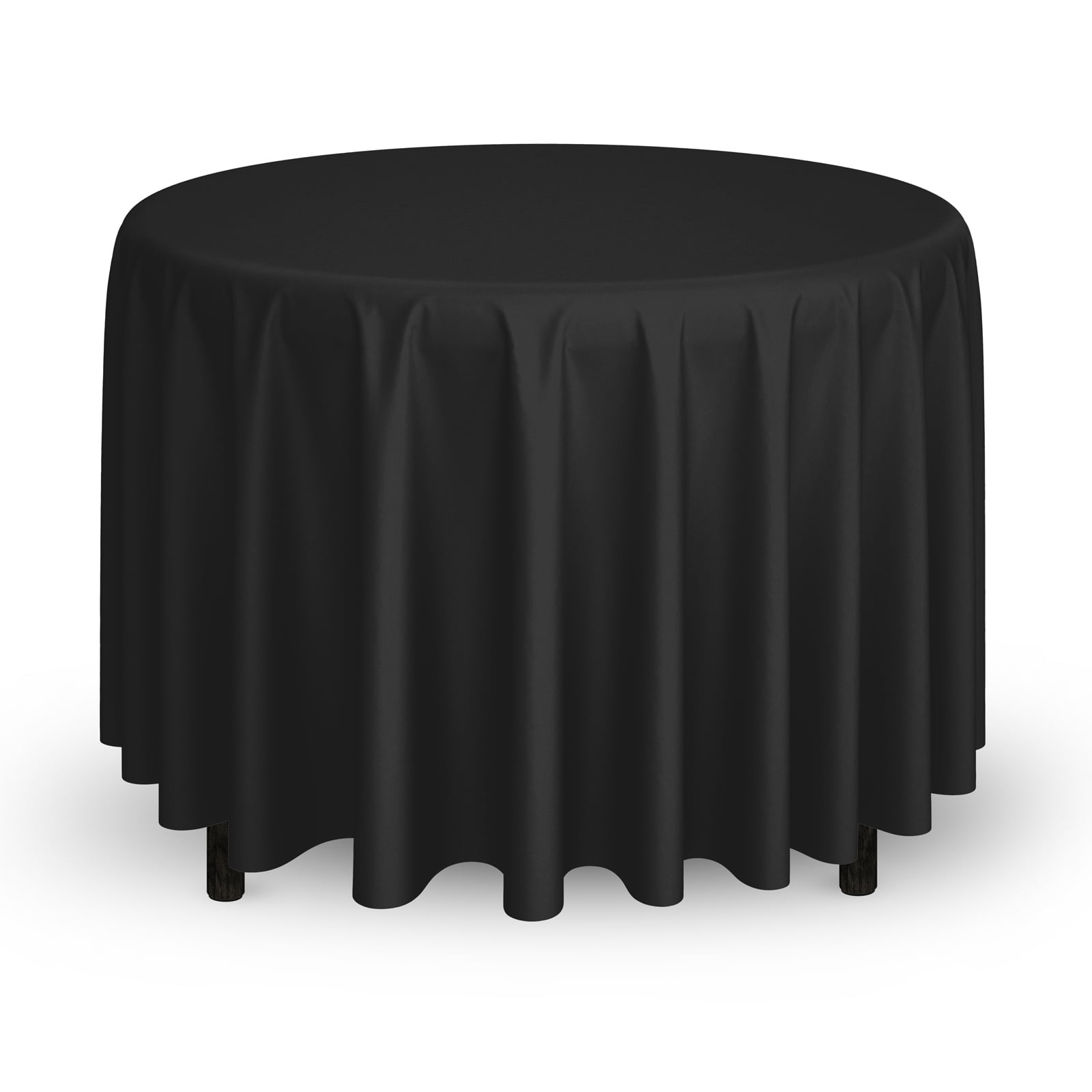 Black Cloth Tablecloth 90 Inch, 90 Inch Round Linen Tablecloth