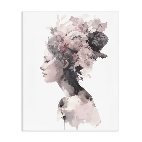 Stupell Industries Shabby Chic Nature's Empress Silhouette Canvas Art, 16 x 20, by Svetlana Aleynikova