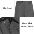 thumbnail image 6 of COOFANDY Men's Classic Fit Flat Front Dress Pants No Iron Premium Casual Pants, 6 of 11
