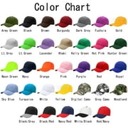 Plain Baseball Dad Cap Adjustable Size for Outdoor Activities Black