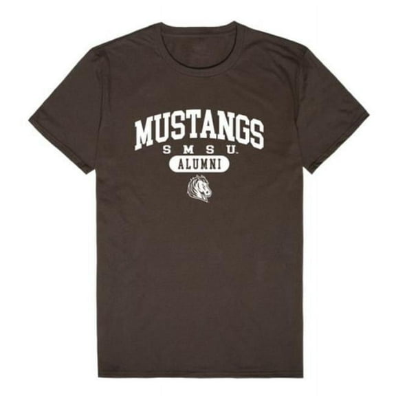 W Republic 559-674-BRN-05 Southwest Minnesota State University Mustangs Alumni T-Shirt, Brown - 2XL