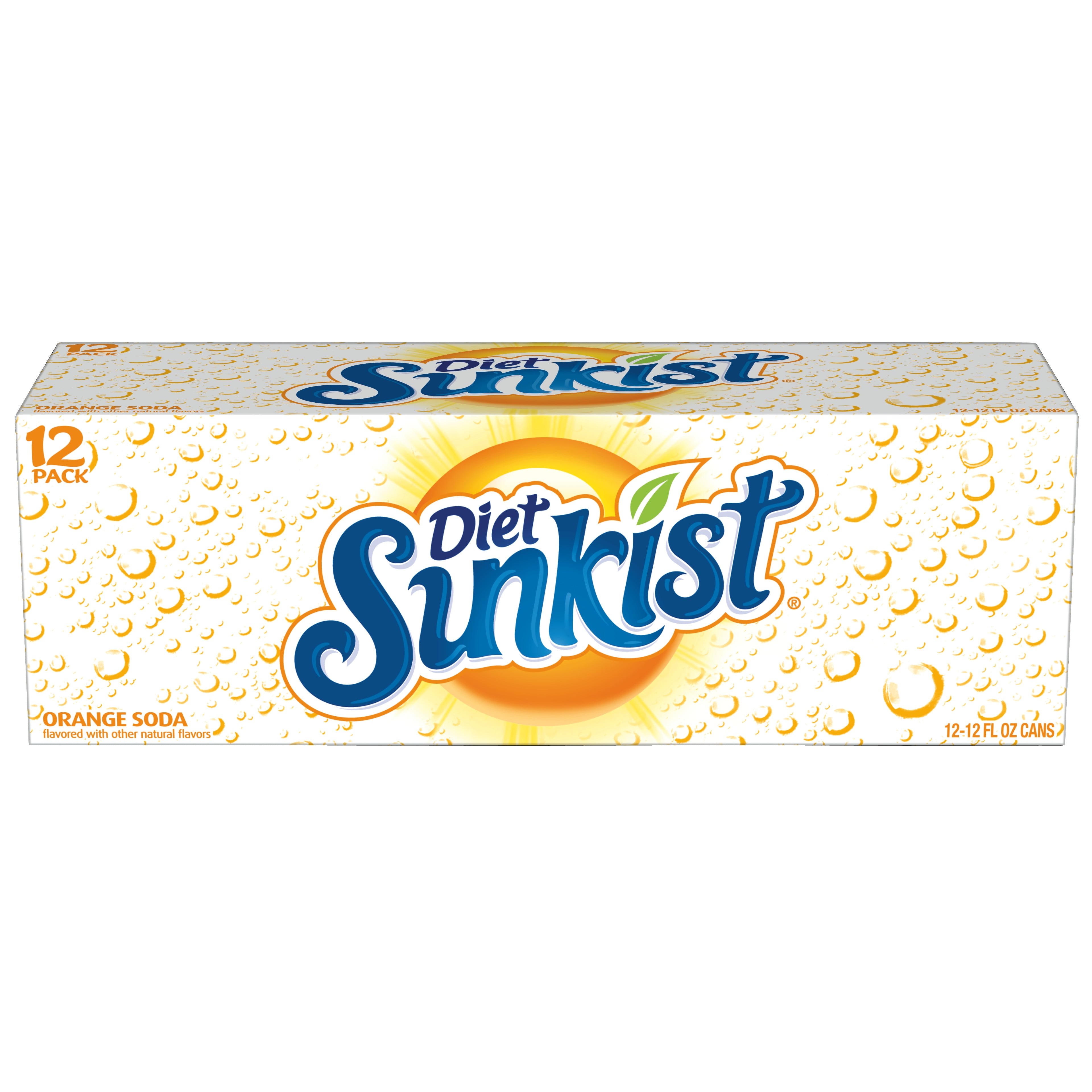 Sunkist Diet Orange Soda, 12 Fl Oz, 12 Count - Walmart.com