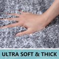 thumbnail image 3 of Luxury Bathroom Rug Mat 24x16, Extra Soft and Absorbent Microfiber Bath Rugs, Non-Slip Plush Shaggy Bath Carpet, Machine Wash Dry, Bath Mats for Bathroom Floor, Tub and Shower, Gray, 3 of 14